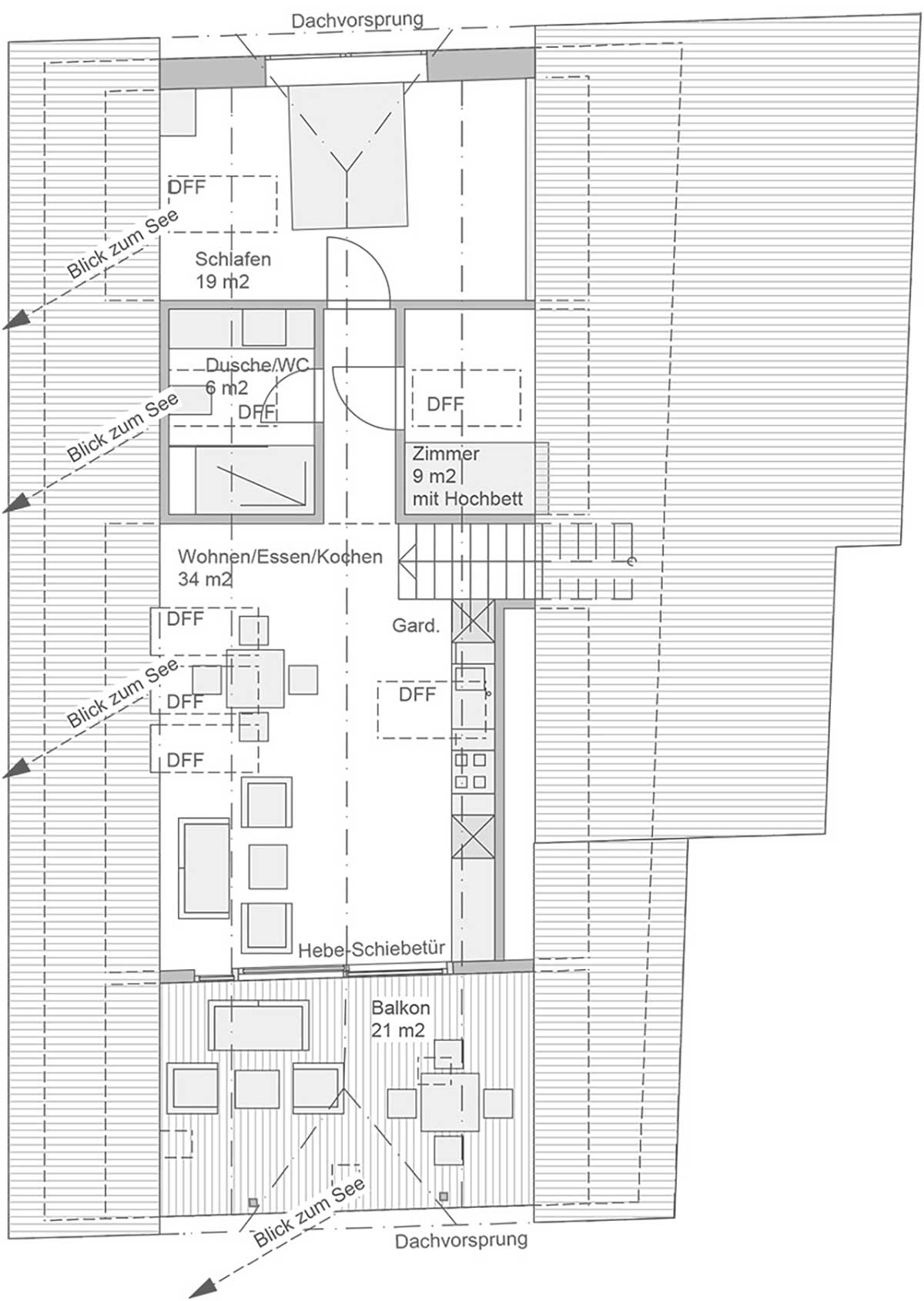 Hof Geiger, Ferienwohnung Sonnenhut, Grundriss