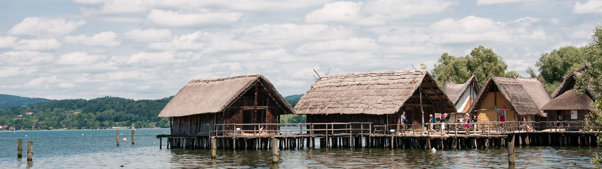 Hof Geiger am Bodensee. Pfahlbauten in Unteruhldingen